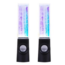 게이밍사운드바 컴퓨터용스피커 스피커받침대 음질좋은미니스피커 Led 라이트 뮤지컬 워터 댄싱 분수 스피커 서라운드 플레이어 서브 우퍼 컴퓨터 스테레오 지원 Hifi 음악 V7l5 1, b, 01 B