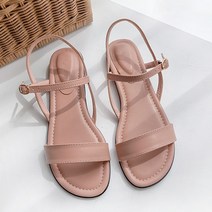 가이아슈 여성용 발편한 여름 스트랩 쿠션 샌들 1cm 여성샌들