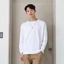 [붐스타일] 플러스 싱글 데일리 티셔츠
