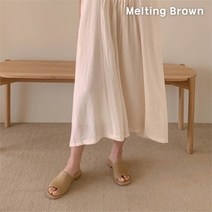 [멜팅브라운] 여성 봄 여름 라탄 뮬 슬리퍼 3color
