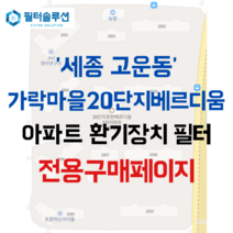 [호환][필터솔루션] 세종시 만남로 190 가락20단지베르디움 아파트 환기필터 H13등급, (결합상품): 필터세트+전열소자(5천원 할인)