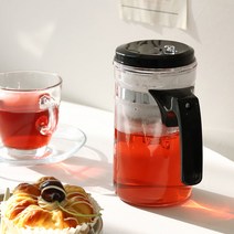 글라스녹차포트 유리약탕기 차주전자 걸름망티포트 유리망주전자, 글라스 녹차포트 880ml