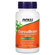 122152 Now Foods CurcuBrain 400mg 베지 캡슐 50정
