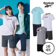 [최초가 :40000][REEBOK] 리복키즈 주니어 흡한속건 티셔츠/팬츠 2종세트 택1