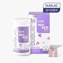 듀오락 데일리키즈 신바이오틱스 유산균 딸기맛, 60정, 1개