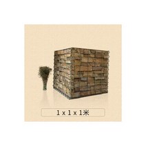게비온 옹벽 육각 블럭 개비온 기초 리드선 갈판돌망태망 돌망태망 벽전기용접 아연도금폭식솔리드 빈케이지강 르노, 1*1*1 미터 길이, 너비 및 높이 4.0 두께 5*