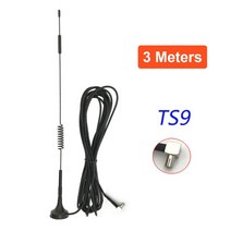 2G 3G 4G LTE 자기 안테나 700-2700MHz 12dBi TS9 SMA-남성 커넥터 GSM 외부 라우터 5M 3M, 05 TS9-3 Meters