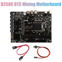 메인보드 HOT-B250C BTC 마이닝 마더 SATA 케이블 스위치 12XPCIE to USB3.0 GPU 슬롯 LGA1151 지원 DDR4 DIMM RAM