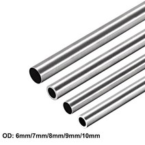 각 파이프 Uxcell 스테인리스 스틸 원형 심리스 스트레이트 OD 길이 6mm 8mm 10mm 2 개, 20.10mm x 0.4mm