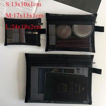 ETya 여성용 투명 화장품 가방 여행 기능 메이크업 케이스 지퍼 메이크업 정리함 보관 파우치 세면 용품 뷰티 워시 백