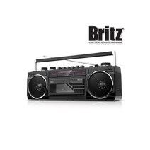 브리츠 카세트플레이어 블루투스 스피커 라디오 MP3, BA-TAP1, 블랙