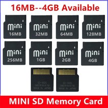 오리지널 미니 SD 카드 32MB 64MB 128MB 256MB 512MB 1GB 2GB 4GB 카드 핸드폰용 플래시 메모리 블랙박스 핸드폰 게임기 태블릿 노트북 에스디