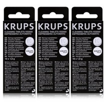 크룹스 테팔 커피머신 청소 세척 알약 Krups XS3000 10정 3팩