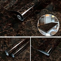 자가 접착 대리석 비닐 벽지 60cm x 3M 5M 가구 장식 필름 방수 오일 방지 벽 스티커 주방 홈 데코용, 5 Meter, 02 2