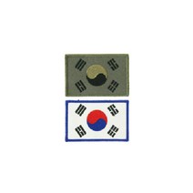 보급형 벨크로 태극기 국방색 와펜 군인군대가방 패치