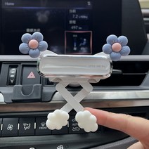 차량용 핸드폰 거치대 송풍구 심플 귀여운캐릭터, A