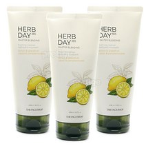 더페이스샵 허브데이 365 클렌징 폼-레몬 앤 자몽 170mlx3개, 3개, 170ml