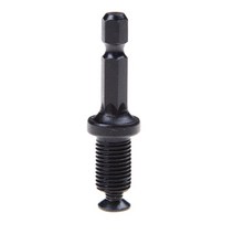 키레스척 드릴 스텝 백텝 1pc 새로운 핫 14 육각 생크 어댑터 척 어댑터 용 수나사 나사 6mm 10mm 13mm 38 -24unf, 검은색