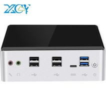 xcy mini pc 인텔 코어 i3 7020u i3 8145u linux 씬 클라이언트 마이크로 데스크탑 컴퓨터 최고의 산업용 미니 pc 2 lan 포트 win 10 pro, CHINA, Core i3 7020U, 32G DDR4 512G M.2
