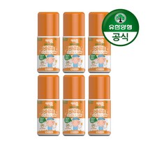 유한양행 [본사직영] 해피홈 아웃도어 롤온 모기 진드기 기피제 50g, 6개
