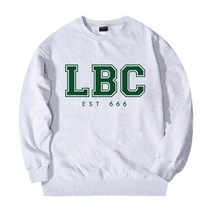 루블랑 LB 아치로고 ver.1 오버핏 맨투맨 멜란지