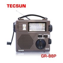 Tecsun GR-88P 자가발전 라디오 노인 휴대용 충전 아날로그 FM 등산 선물, E.기본 6단 배터리 이어폰 외장 안테나