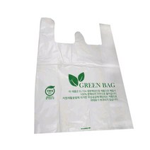 생분해성 친환경 PLA 비닐봉투 중 1묶음 100장, 100개