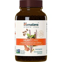 Himalaya 하트케어 심혈관 마늘 CoQ10 베르가못 120캡슐 및 오메가3 720mg, 240개(1팩)