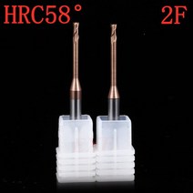 CNC HRC 60 4/2 플루트 소형 엔드 밀 카바이드 텅스텐 스틸 롱 넥 전극 플랫 밀링 절삭 공구 0.2-3mm, [01] HRC58 -2F, [57] 2.5x4Dx50L-L16, 01 HRC58 -2F_57 2.5x4Dx50L-L16
