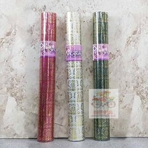 메탈롤 선물 포장지 포장 롤 중 클래식 하트 색상 랜덤 375mm 20m