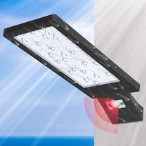 태양광 가로등 QNBDG 90 LED 램프 1500lm 황혼에서 새벽까지 무선 방수 보안 태양열 발전 투광 조명 데크 헛간 거리 정원 울타리 현관 홈통 마당 등을 위한 모션 센서, Black-A