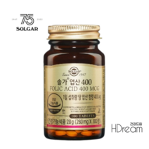 솔가 엽산 400 임신선물 임신준비 엽산추천 여성 영양제 HD 임산부엽산, 솔가엽산 400mcg 100정 100일분 1병