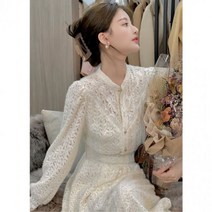 빅사이즈 편안한 원피스 88 66 77 해외 봄 여성 의류 2022 새로운 레이디 스타일 홍콩 스타일 복고풍 세련된 틈새 디자인 화이트
