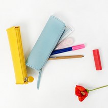 to 토단 취미키트 가죽 물방울 필통 만들기-1인세트 가죽필통DIY, 스카이블루