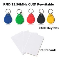 5/10 MHZ CUID 변경 가능 MF S50 1K IC 키 Keyfobs 토 태그 NFC 복제 복사 블록 0 쓰기 지원 안드로이드 앱 MCT 13.5, [03] 5Cards 5Keyfobs