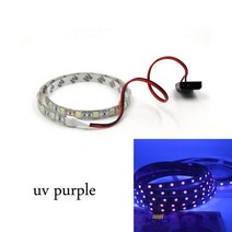 데스크탑 케이스 12v rgb led 스트립 라이트 pc 컴퓨터 molex 커넥터 led 라이트 스트립 패널 rgb 헤더 게이머 캐비닛 테이프 네온 램프, 자외선 보라색, IP65 방수, 3m