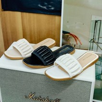 여성 주름 발편한 슬리퍼