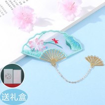 핸드메이드 책갈피 만들기 세트 프랑스 자수 diy 동양풍 패키지 집콕 취미, 연개병티[선물세트+재료팩+보조수붕] + 1개