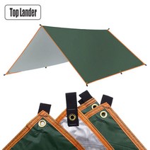 타프텐트 그늘막 선바이저 야외 관광 awning tarp 방수 캠핑 텐트 초경량 캐노피, 초록, 협력사, 3x3m