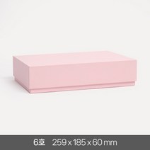 고급 선물 상자 6호 답례품 싸바리 패키지 기프트 포장 무지 국산 케이스, 핑크 1개