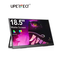 세로모니터 보조 서브 피봇 Uperfect 18 Umax 18.5 인치 모니터 휴대용 디스플레이 1080p FHD IPS 화면 USB, 03 미국 플러그