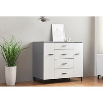 키즈 유아방 수납장 선반 원목 도어 옷장 주니어장 아기장 아이들 가구, 화이트그레이