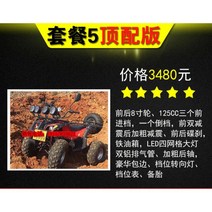 산악 4륜 오토바이 화물 ATV 바이크 오프로드 사이즈 황소 구동축 가솔린 전 지형 구동 필드, 불불 패키지 5