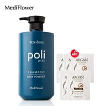 메디플라워 대용량 에트투스 폴리 샴푸 베이비 파우더 1000ml+헤어팩샘플5매, 단품없음