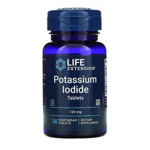 라이프익스텐션 Life Extension Potassium Iodide Tablets 라이프 익스텐션 요오드화 칼륨 130mg 칼슘 인 함유 14정 6병, x, 1개