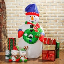 RT 120cm 대형 크리스마스 에어 눈사람(아답터 ), 단품