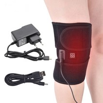 무릎 찜질기 온열 관절 통증 완화 재활, 찜질기+USB케이블