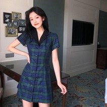 여성 셔츠 원피스 블라우스 피케 루즈핏 여름 AU05 해외직구 7-10일도착