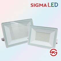 KS 시그마 LED 투광기 투광등 105W 150W 방수 간판조명 공장등 보안등, 시그마 투광기 105W 주광색
