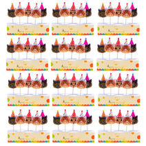 고양이초 60개 반려묘 생일케이크 생일초 도매, 고양이초12세트(60개입)